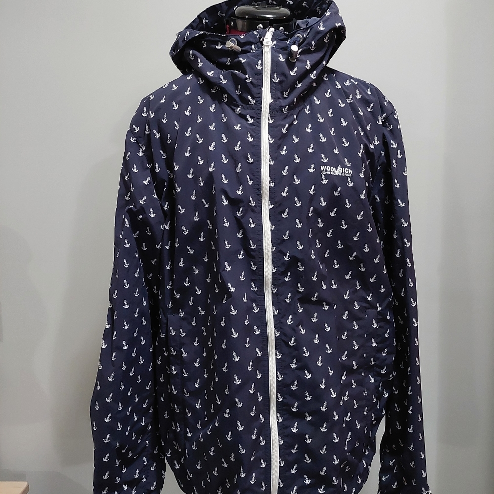 Woolrich Man's Style  Jacket Anchor Print Size XL
